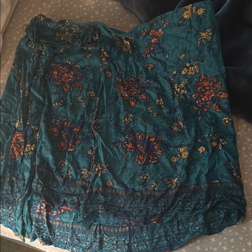 Maurice’s Floral Teal Skirt